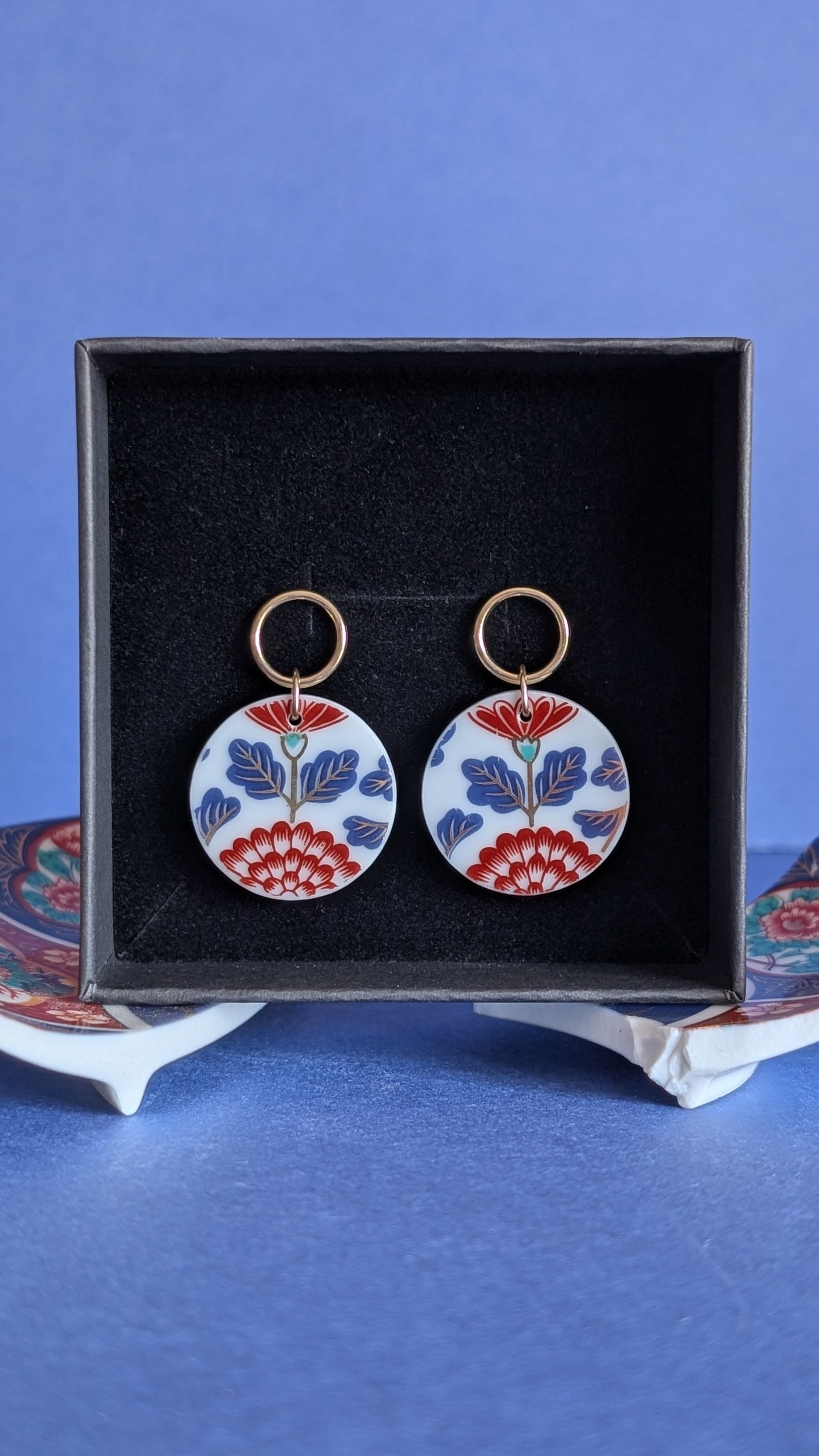 Boucles d'oreilles Imari