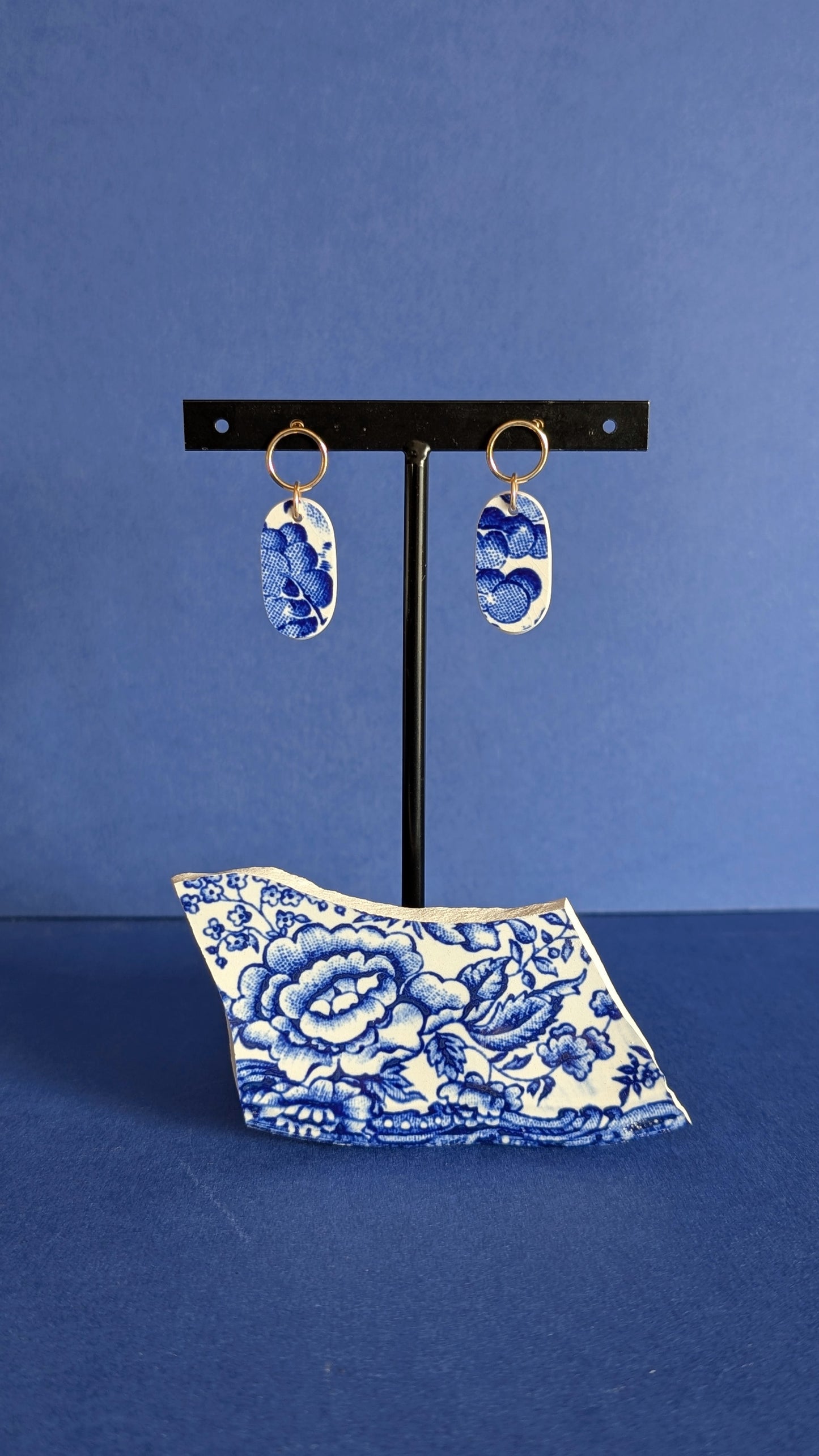 Boucles d'oreilles Paysage d'Asie mini