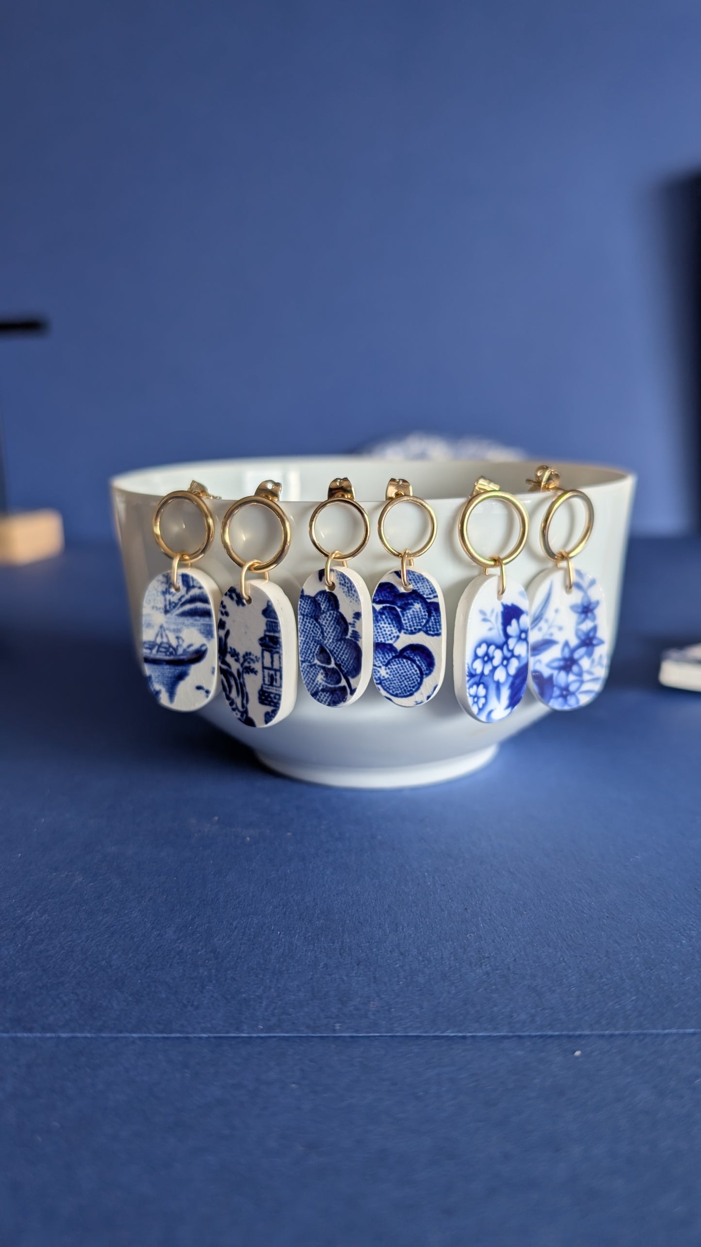 Boucles d'oreilles Paysage d'Asie mini