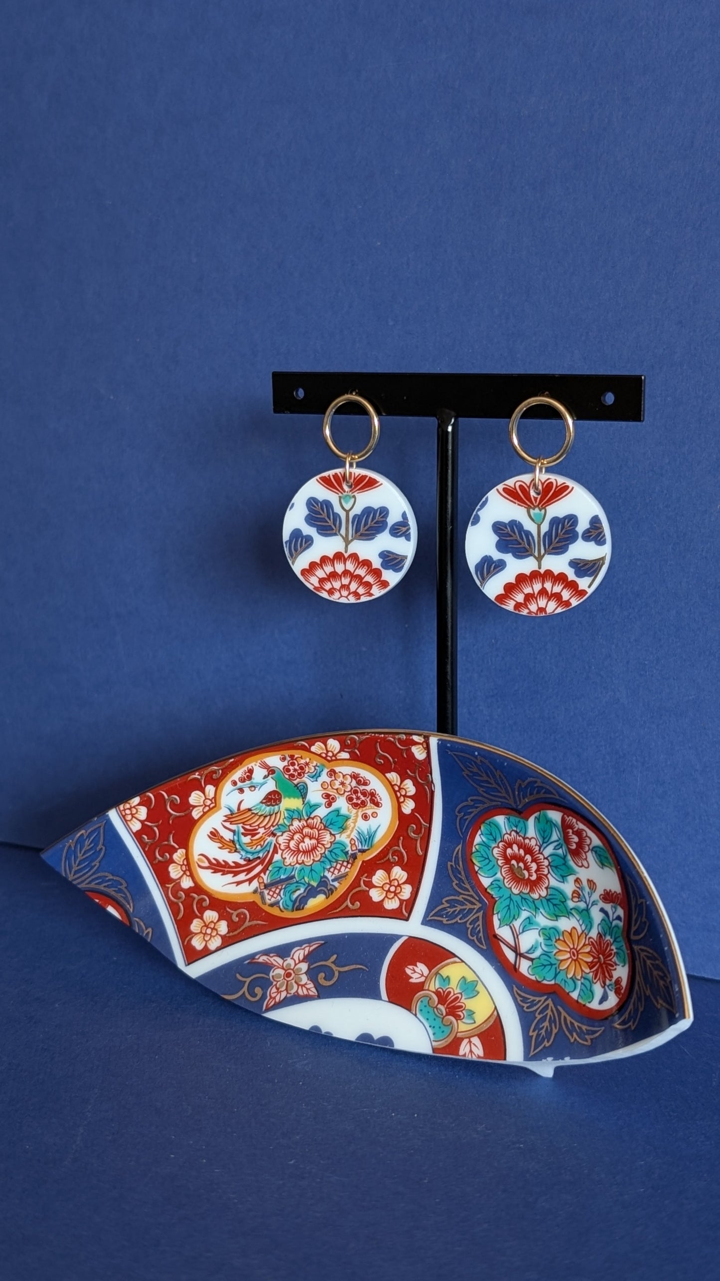 Boucles d'oreilles Imari