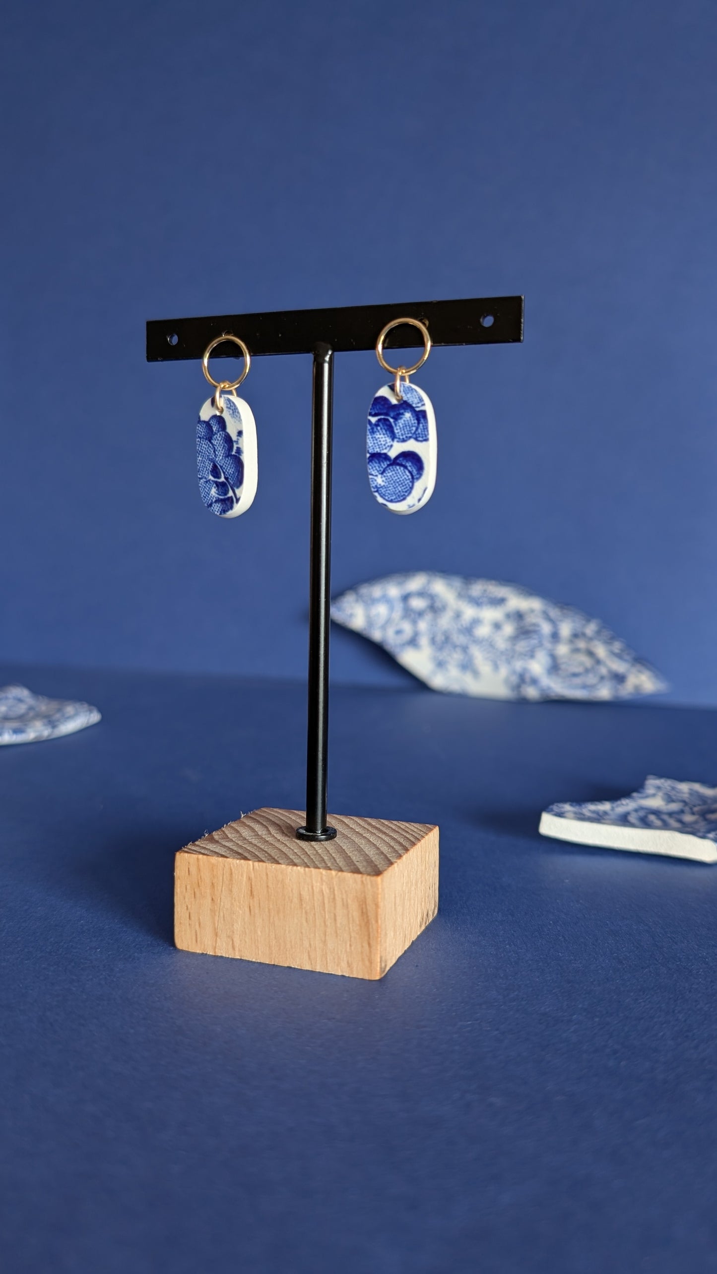 Boucles d'oreilles Paysage d'Asie mini