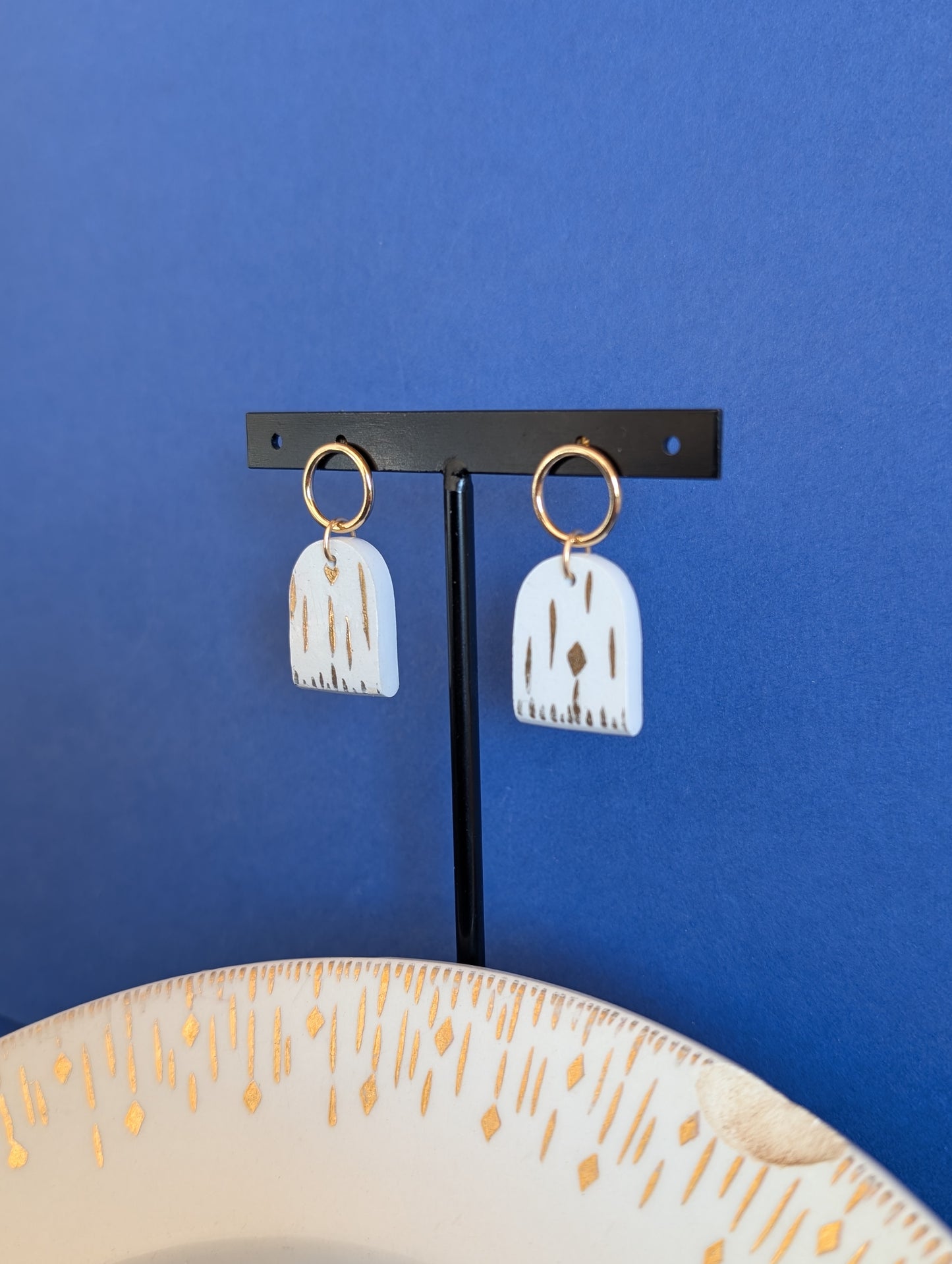 Boucles d'oreilles Losanges d'or 1