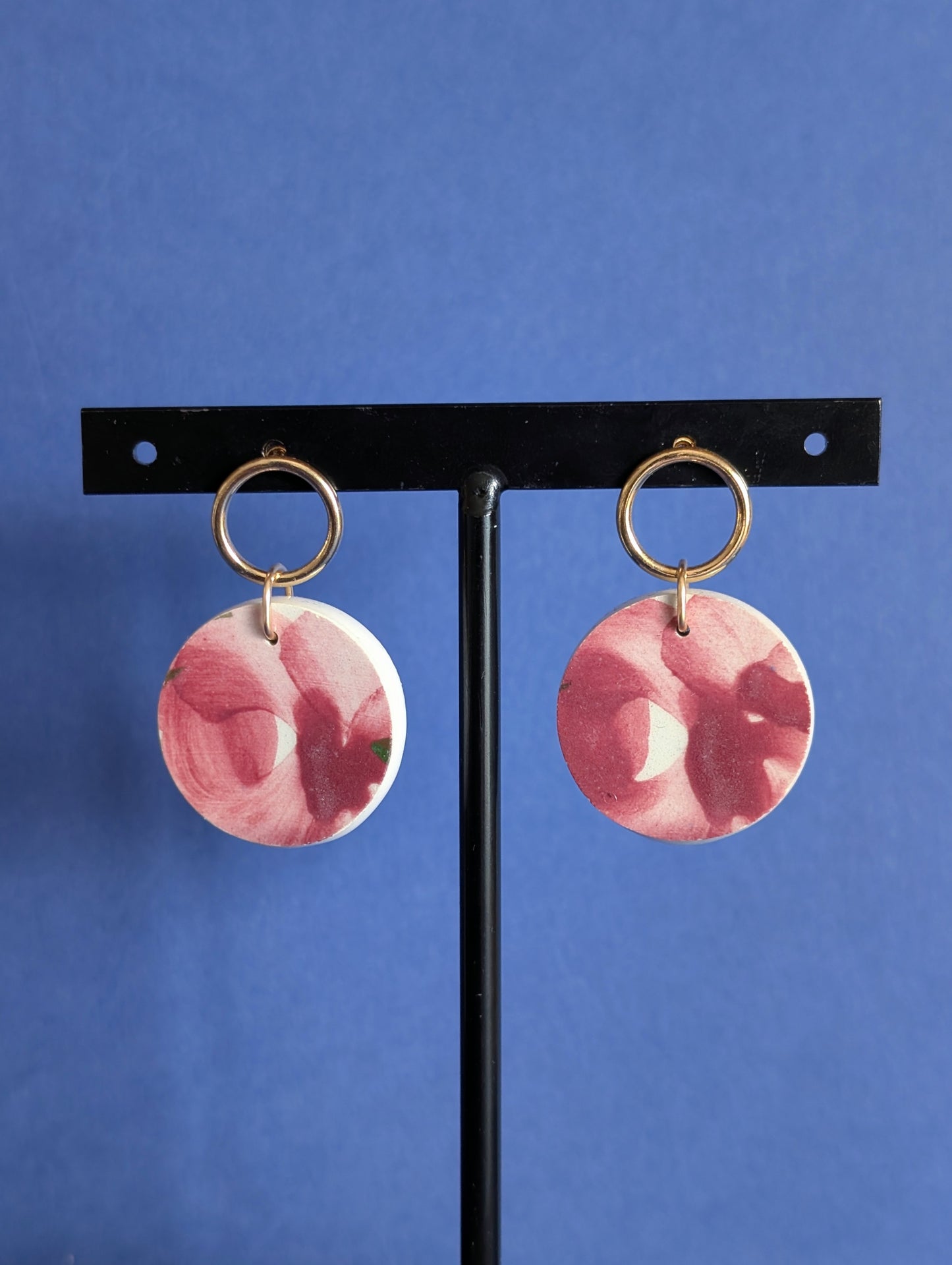 Boucles d'oreilles Pétales roses