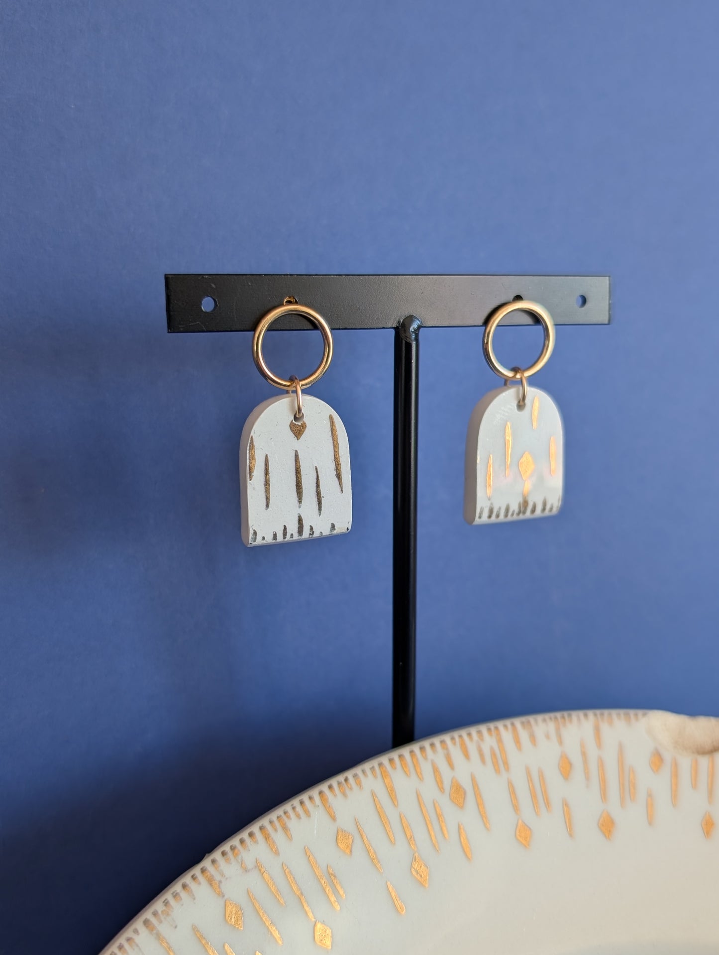 Boucles d'oreilles Losanges d'or 1