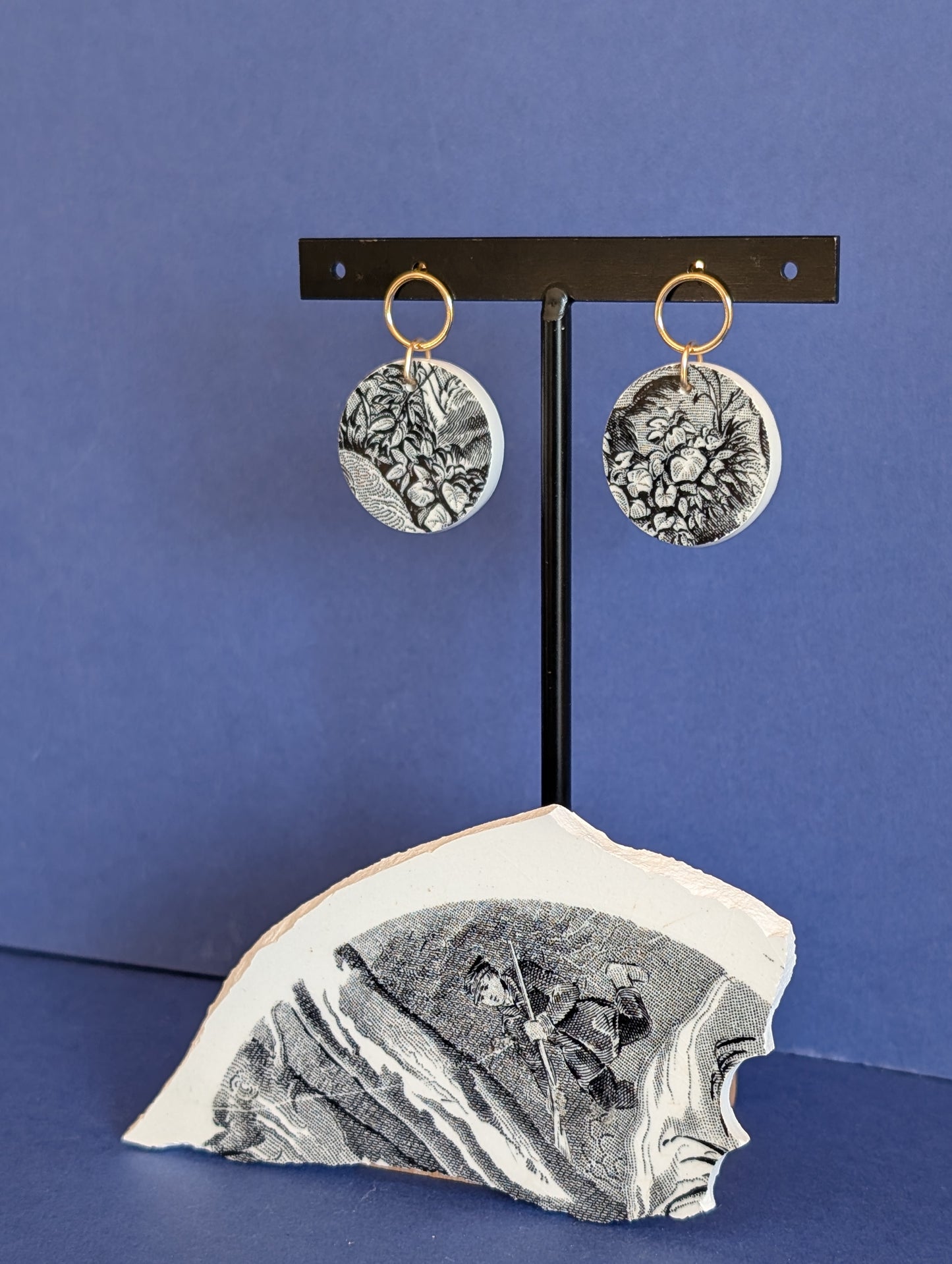Boucles d'oreilles Sangliers Sarreguemines