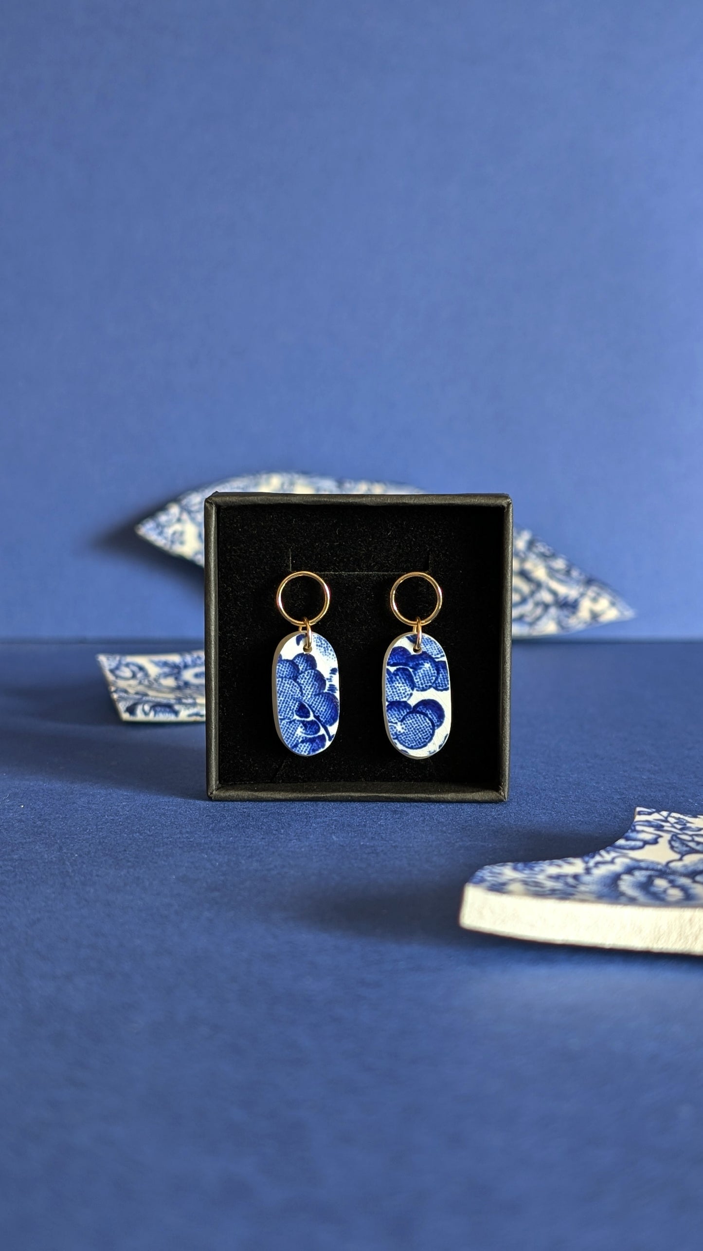 Boucles d'oreilles Paysage d'Asie mini
