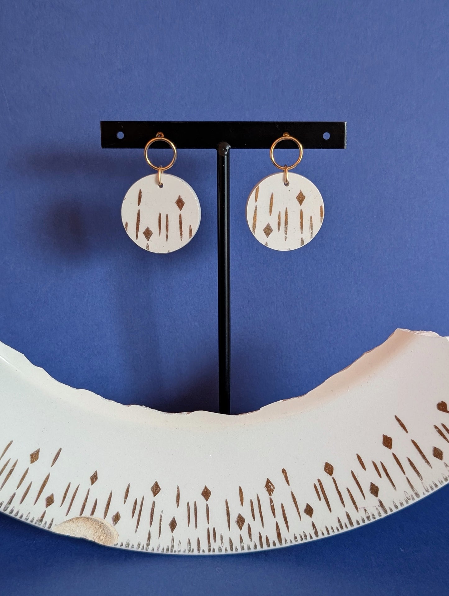 Boucles d'oreilles Losanges d'or 2