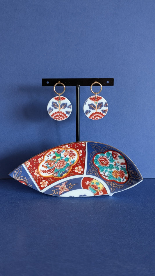 Boucles d'oreilles Imari