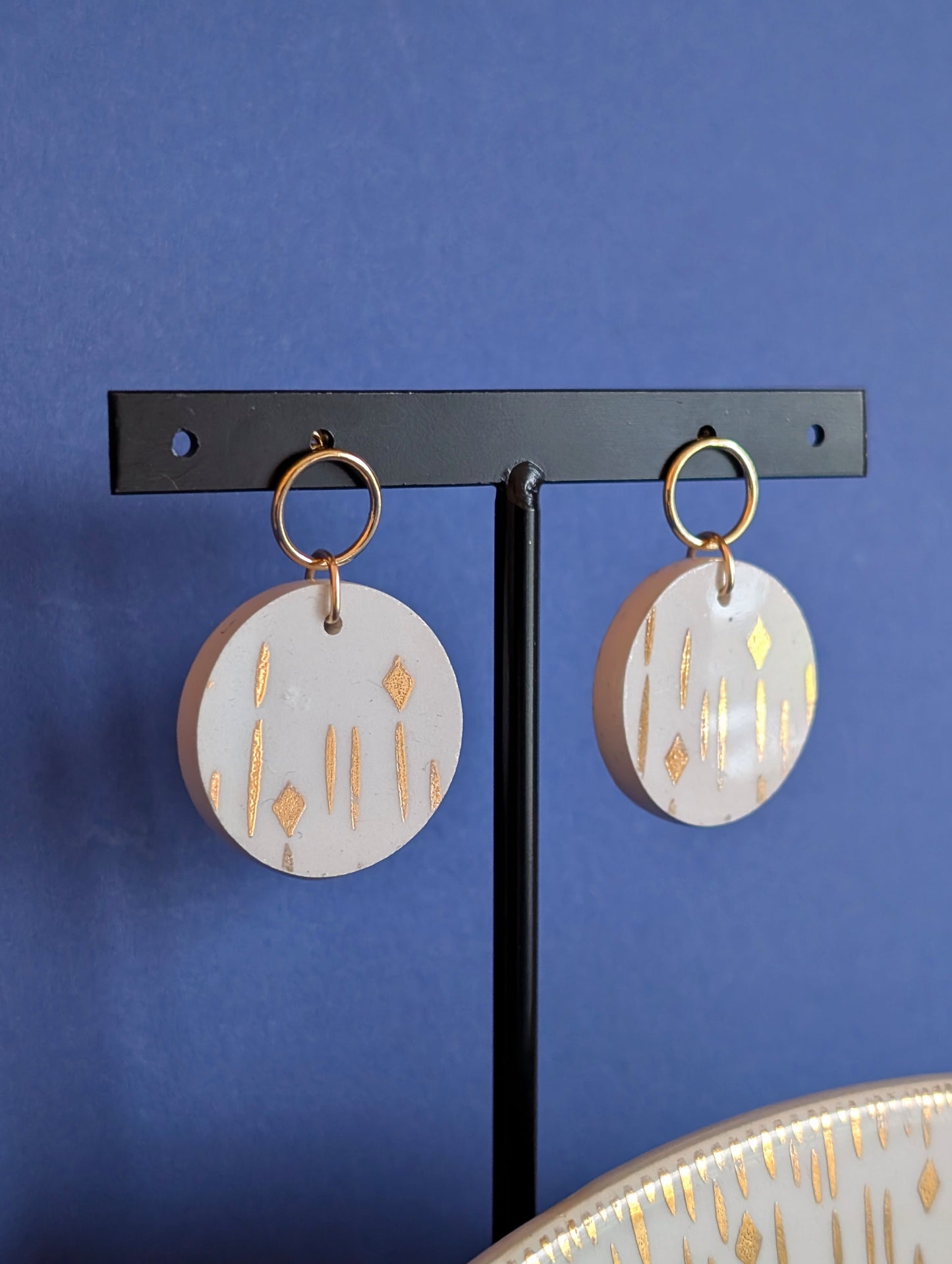 Boucles d'oreilles Losanges d'or 2